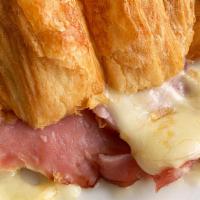 Ham & Cheese Croissant · Applewood Smoked Ham and Fontina Cheese in a buttery Croissant