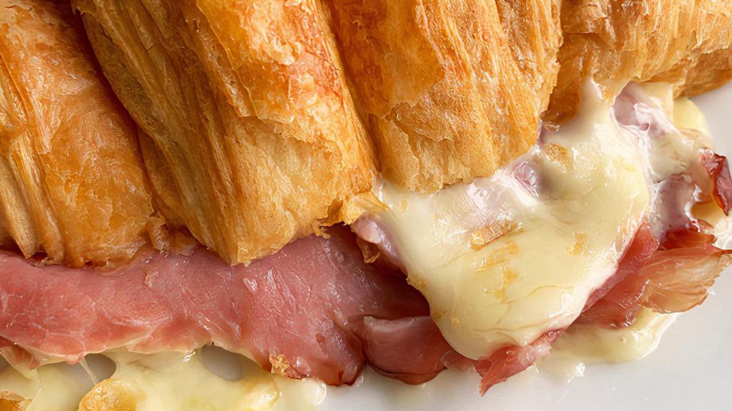 Ham & Cheese Croissant · Applewood Smoked Ham and Fontina Cheese in a buttery Croissant