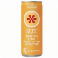 Peach Izze (8.4 oz) · No added sugar, no preservatives. Sparkling. 70% juice.