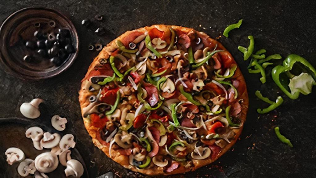 Create Your Own Pizza · Choose from over 20 toppings atop our gluten free crust.
