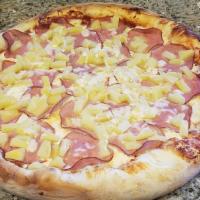 #6. Hawaiian · Canadian bacon, pineapple, mozzarella.