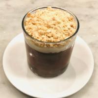 Chocolate Budino · with whipped cream and almonds