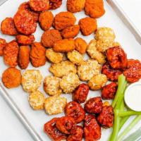 Boneless Wings (40-pc Football Pack) · 40 boneless chicken wings tossed in your choice of sauce