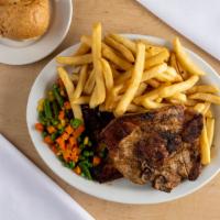 Pork Chops · Two pieces of tender chops grilled