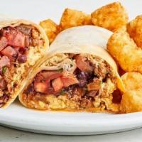Breakfast Burrito · Hearty Customer Favorite. . Scrambled eggs, chorizo, black beans, pico de gallo, sour cream ...