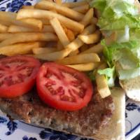 Italian Sausage Sandwich · Italian Sausage Patty Served on a French roll with mayonnaise, lettuce, onions and tomatoes....