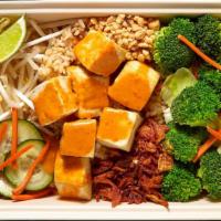 Tofu CYO · Vegan. Tofu, served with your choice of rice, noodles, or salad, and with steamed or sauced ...