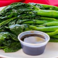 Chinese Broccoli with Oyster Sauce 蠔油芥蘭 · 
