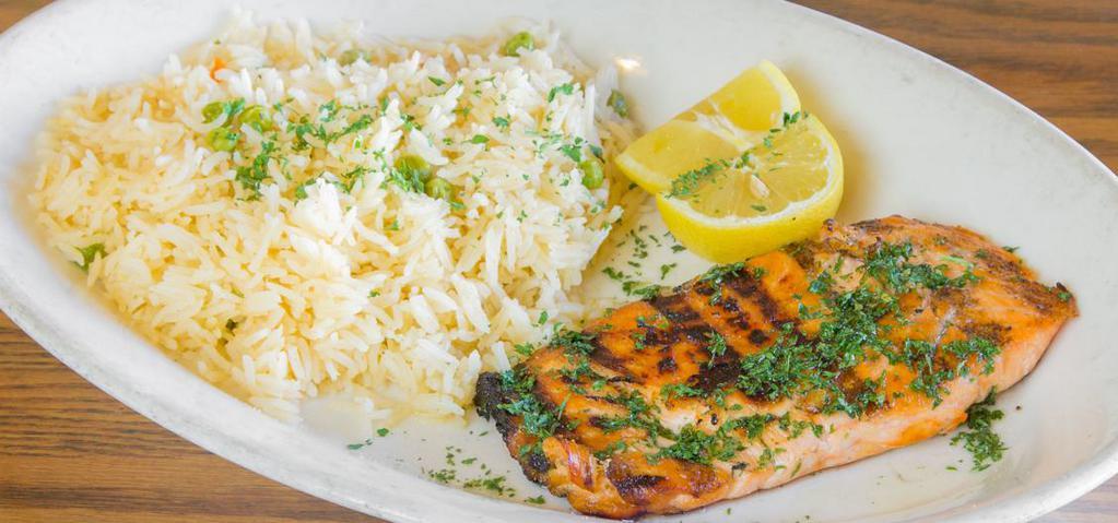 Salmon Fillet · Fresh local salmon grilled to perfection.