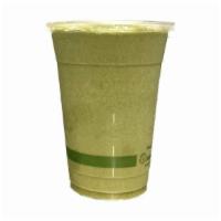 POPEYE Smoothie - No Acai - SMALL · Blended organic milk of your choice (Almond, Coconut, Flax, Oat, or Soy), organic almond but...