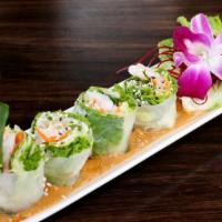 Fresh Salad Rolls(8pcs) · Six rolls with prawns, bean sprouts, lettuce, and mint wrapped in fresh rice paper served wi...