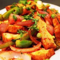 Chicken Chili · Boneless clay oven chicken breast, onions, tomatoes, red and green bell pepper, spinach and ...