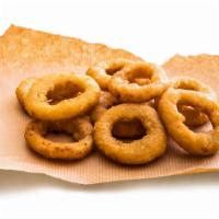 Vegan Onion Rings · Thick and packed with flavor freshly baked soft bread cut into bite.