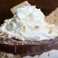 Campfire S'mores Mousse · chocolate mousse with marshmallows andgrahm cracker crumbles