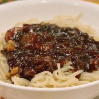 Black Bean Sauce Noodle Seafood and Beef · 짜장면