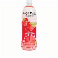 Large Strawberry Mogu Mogu (33.8oz) · Strawberry w/ Coconut Jelly