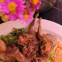 fried quails in garlic butter /Chim Cút Chiên: ( Bơ Tỏi )  · Chim Cút Chiên: ( Bơ Tỏi )