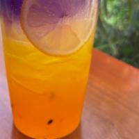 Soda Chanh Dây / Passion Fruit Soda · Please aware that , these are liquid, colors of the drink might change due to carrier shakin...