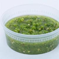 Crazy Spicy dip · A spicy blend of jalapeno and serrano peppers with garlic and olive oil.