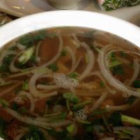 10. Pho Tai Soup · Rice noodle with rare beef.