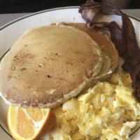 Kid's Breakfast · One pancake or one French toast, one egg, bacon or sausage.