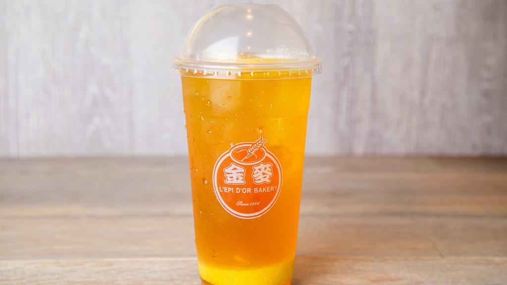 A09. Cold Honey Lemon Green Tea · 冰蜜香檸檬綠茶