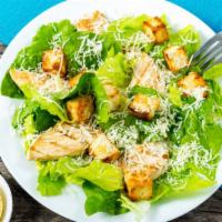Caesar Salad With Grilled Chicken · Fresh salad made with Grilled Chicken, romaine lettuce and croutons, dressed with parmesan c...