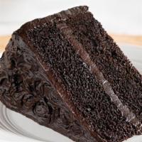 Dk. Chocolate on Chocolate Cake · Dark Chocolate on Chocolate Cake.  Moist,  deep dark delicious cake.