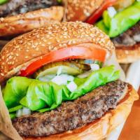 Family Burgers for 4 · 4 of our burgers, with your choice of patty and style, served on our traditional sesame seed...