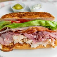 Bay Area Special  · Golden roasted, turkey, ham & beef with your choice of bread & toppings