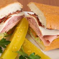 Italian Combo · Pepperoni, Italian Salami & Mortadella with your choice of bread and toppings