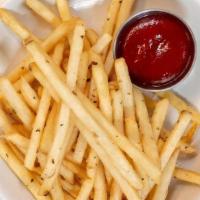 FRENCH FRIES · French fries with side ketchup.