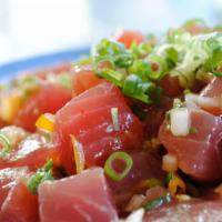 Poke by the # (8 scoops) · 8 scoops of POKE.   Specify which type of protein you would like (ahi tuna, shrimp, spicy tu...