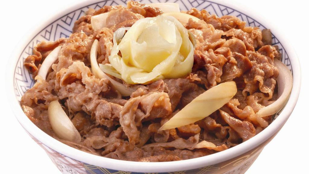 Warm Beef Gyudon Small Bowl  · 32 oz bowl with Gyudon Beef covering choice of Sushi Rice or Brown Rice.