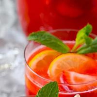 Strawberry Lemonade  · Strawberry flavored lemonade. Served Cold.