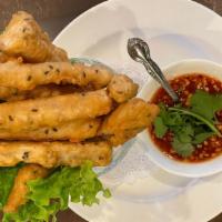 Fried Taro · Special crispy fried taro! served with sweet and sour sauce. ( sauce contain peanuts )