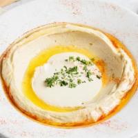 Hummus Classic · Hummus with imported tahini, olive oil, and our secret sauce (gf, v)