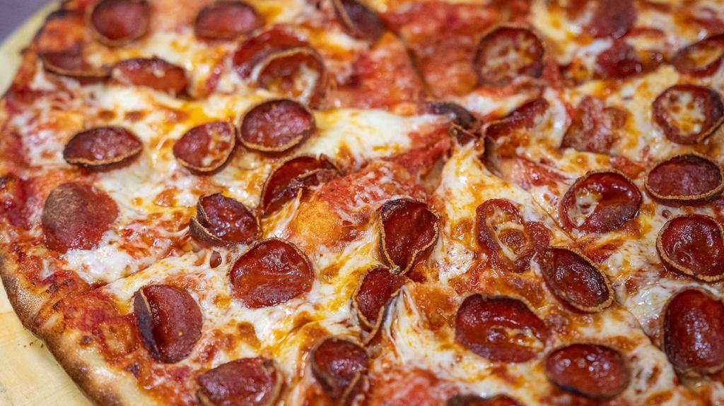 Pepperoni · Classic pepperoni and cheese.