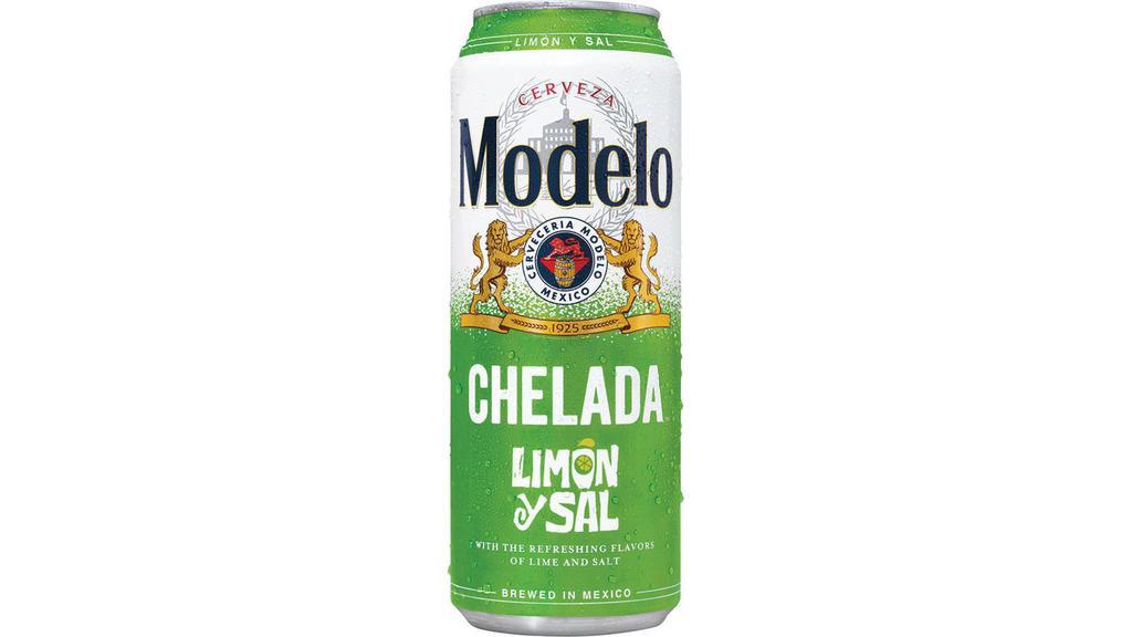 Modelo Chelada Limon y Sal (24 oz) · 