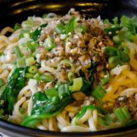 M2. Tan Tan Noodle 担担面 · With peanut sauce.