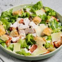 Chicken Caesar Salad · Juicy chicken, lettuce, croutons and fresh parmesan.