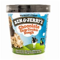 Chocolate Chip Cookie Ben & Jerry's Ice Cream · Delicious cold ice cream with chocolate chips.