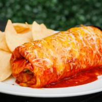 Burrito Especial · Choice of carne asada or pollo asada.
Black beans, Mexican rice, pico de gallo, cheddar & ja...