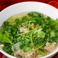 Vegetarian Gang Jerd Woon Sen · Vegetarian. Silver noodle soup with soft tofu, black fungus, mushrooms, and assorted vegetab...