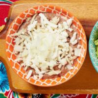 Allie's Bean Dip · Refried beans with jack cheese, queso fresco, and onions. Served with house chips. (contains...