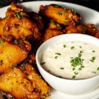 Chicken Wings · choice of flavor and dipping sauce