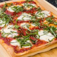 Pizza Margherita - Vegetarian · Toppings: Tomato Sauce with Oregano & Garlic, Mozzarella, Fresh Basil