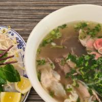 3.  Special Combo / Phở Đặc Biệt · 3.  Special Combo with Eye Round Steak, Lean Brisket, Well Done Flank, Fat Brisket, Tendon &...