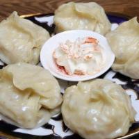Pumpkin Manti · Central Asian style Manti(dumpling), pumpkin, onion, flour, and various spices.