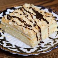 Napoleon · Puff pastry layers, filled with homemade milk cream